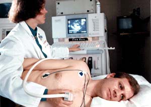 Echocardiogram procedure/test - heart/cardiac